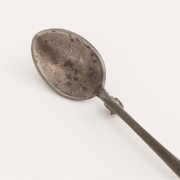 Vintage Sterling Silver Spoon Brooch Pin - Picture 2 of 6